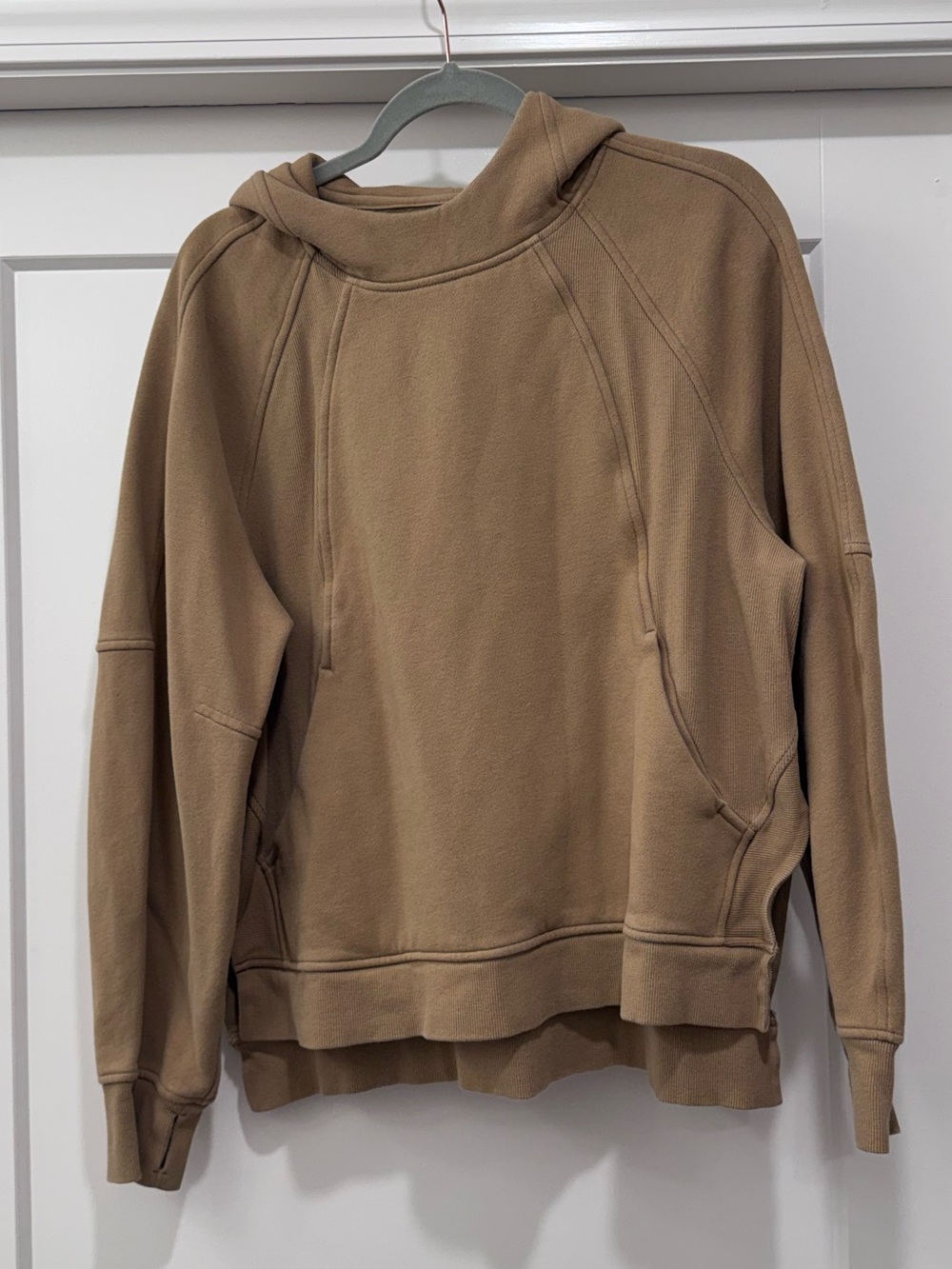 lululemon athletica Scuba Hoodie in Tan